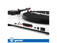 Gira-Discos 33/45/78RPM Preto/Branco C/ 2 Colunas GEMINI Gira-Discos 33/45/78RPM Preto/Branco C/ 2 Colunas GEMINI